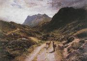 Joseph Farquharson The Road to Loch Maree France oil painting artist